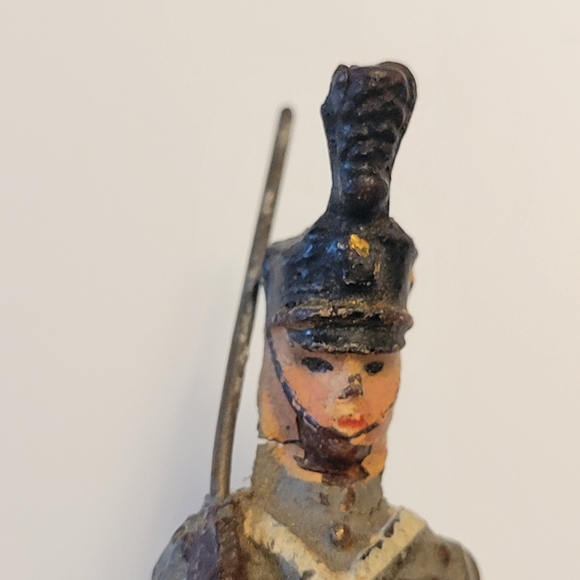 Vintage Lineol Germany Miniature Soldier ~ 1930s(?) ~ Antique ~ Military ~ - Picture 12 of 15